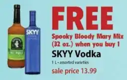 Festival Foods Skyy Vodka offer