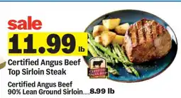 Meijer Certified Angus Beef Top Sirloin Steak offer