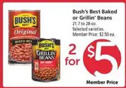 Safeway Bush's Best Baked or Grillin' Beans offer