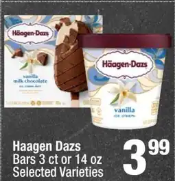 Super King Markets Haagen Dazs Bars 3 ct or 14 oz offer
