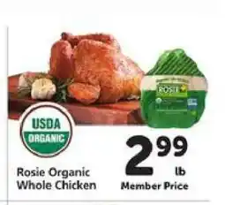 Safeway Rosie Organic Whole Chicken offer