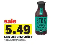 Meijer Stōk Cold Brew Coffee offer