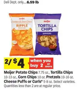 Meijer Meijer Chips offer