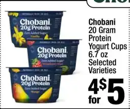 Super King Markets Chobani 20 Gram Protein Yogurt Cups offer