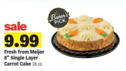 Meijer Fresh from Meijer 8” Single Layer Carrot Cake offer