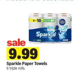 Meijer Sparkle Paper Towels offer