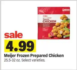 Meijer Meijer Frozen Prepared Chicken offer