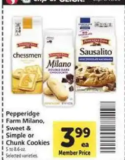 Safeway Pepperidge Farm Cookies offer