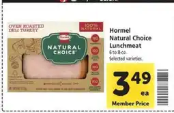 Safeway Hormel Natural Choice Lunchmeat offer