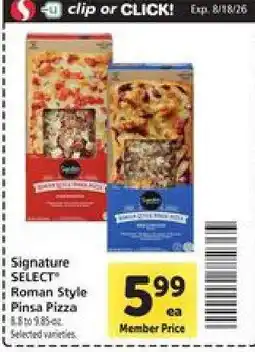 Safeway Signature SELECT Roman Style Pinsa Pizza offer