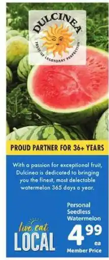 Safeway Dulcinea Personal Seedless Watermelon offer