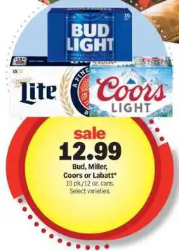 Meijer Bud, Miller, Coors or Labatt offer