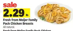 Meijer Fresh from Meijer Family Pack Chicken Breasts offer