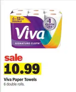 Meijer Viva Paper Towels offer