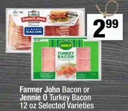 Super King Markets Farmer John Bacon or Jennie O Turkey Bacon offer