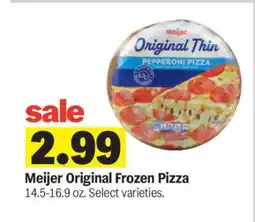 Meijer Meijer Original Frozen Pizza offer