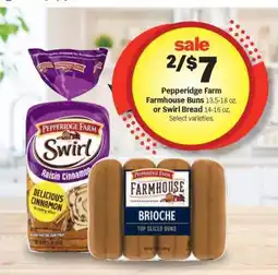 Meijer Pepperidge Farm Farmhouse Buns or Swirl Bread offer