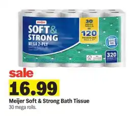 Meijer Meijer Soft & Strong Bath Tissue offer