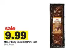 Meijer Meijer Baby Back BBQ Pork Ribs offer