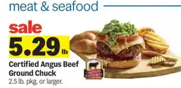 Meijer Certified Angus Beef Ground Chuck offer