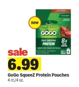 Meijer GoGo SqueeZ Protein Pouches offer