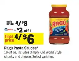 Meijer Ragú Pasta Sauces offer
