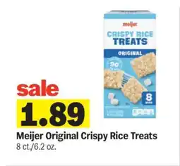 Meijer Meijer Original Crispy Rice Treats offer