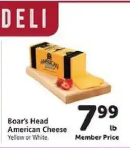 Safeway Boar's Head American Cheese offer