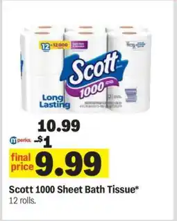 Meijer Scott 1000 Sheet Bath Tissue offer