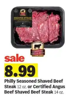 Meijer Philly Seasoned Shaved Beef Steak offer
