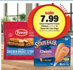 Meijer Tyson Prepared Frozen Chicken or State Fair Corn Dogs offer