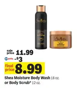 Meijer Shea Moisture Body Wash or Body Scrub offer