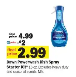 Meijer Dawn Powerwash Dish Spray Starter Kit offer