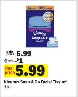 Meijer Kleenex Snap & Go Facial Tissue offer