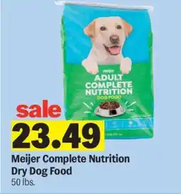 Meijer Meijer Complete Nutrition Dry Dog Food offer