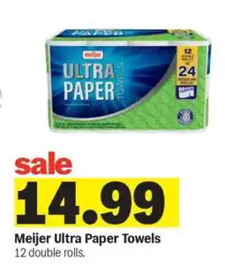 Meijer Meijer Ultra Paper Towels offer
