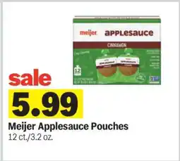 Meijer Meijer Applesauce Pouches offer