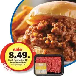 Meijer Fresh from Meijer 96% Lean Ground Beef offer
