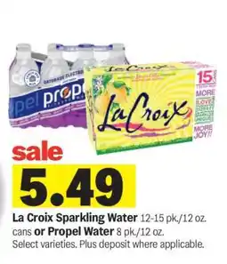 Meijer La Croix Sparkling Water or Propel Water offer
