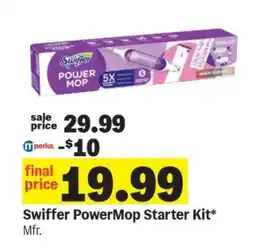 Meijer Swiffer Powermop Starter Kit offer