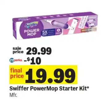 Meijer Swiffer Powermop Starter Kit offer