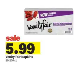 Meijer Vanity Fair Napkins offer