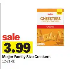 Meijer Meijer Family Size Crackers offer