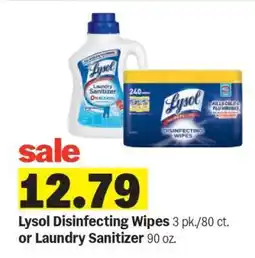 Meijer Lysol Disinfecting Wipes or Laundry Sanitizer offer