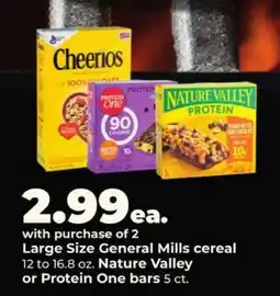 Hy-Vee General Mills Cereal or Bars offer