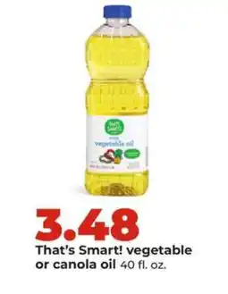 Hy-Vee That's Smart! Vegetable or Canola Oil offer