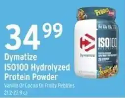 Brookshire's Dymatize Iso100 Hydrolyzed Protein Powder offer