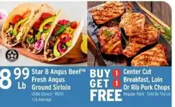 Brookshire's Star B Angus Beef Fresh Angus Ground Sirloin offer