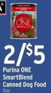 Brookshire's Purina ONE SmartBlend Canned Dog Food offer