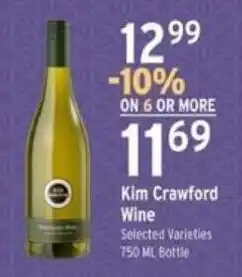 Brookshire's Kim Crawford Wine offer